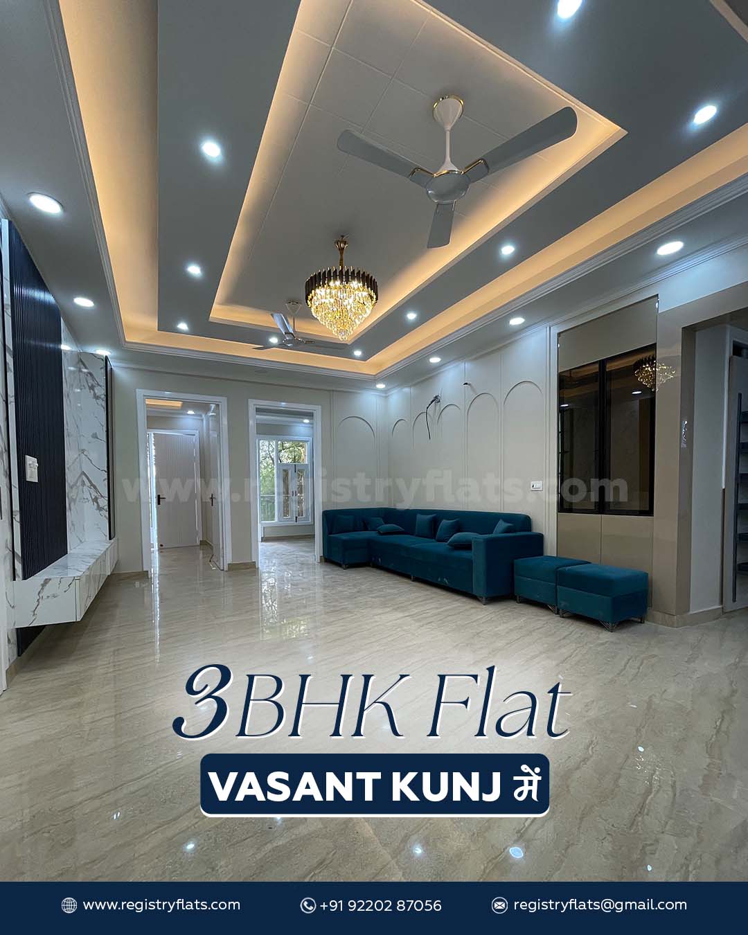 3 BHK Flat in Vasant Kunj, South Delhi