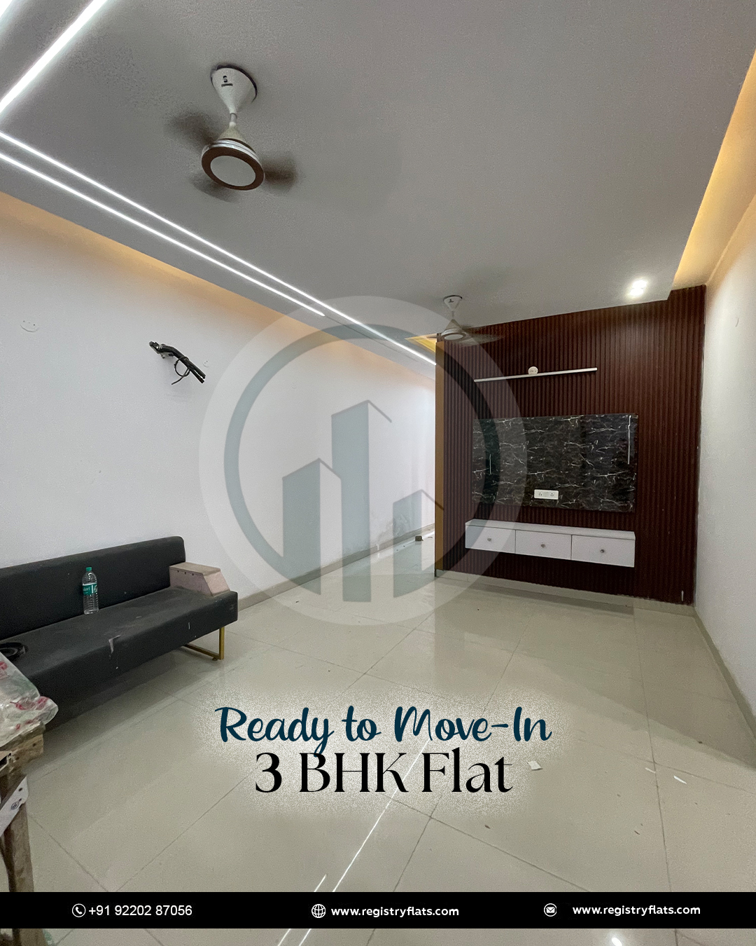 L-Corner 3 BHK Flat in Chandan Hula
