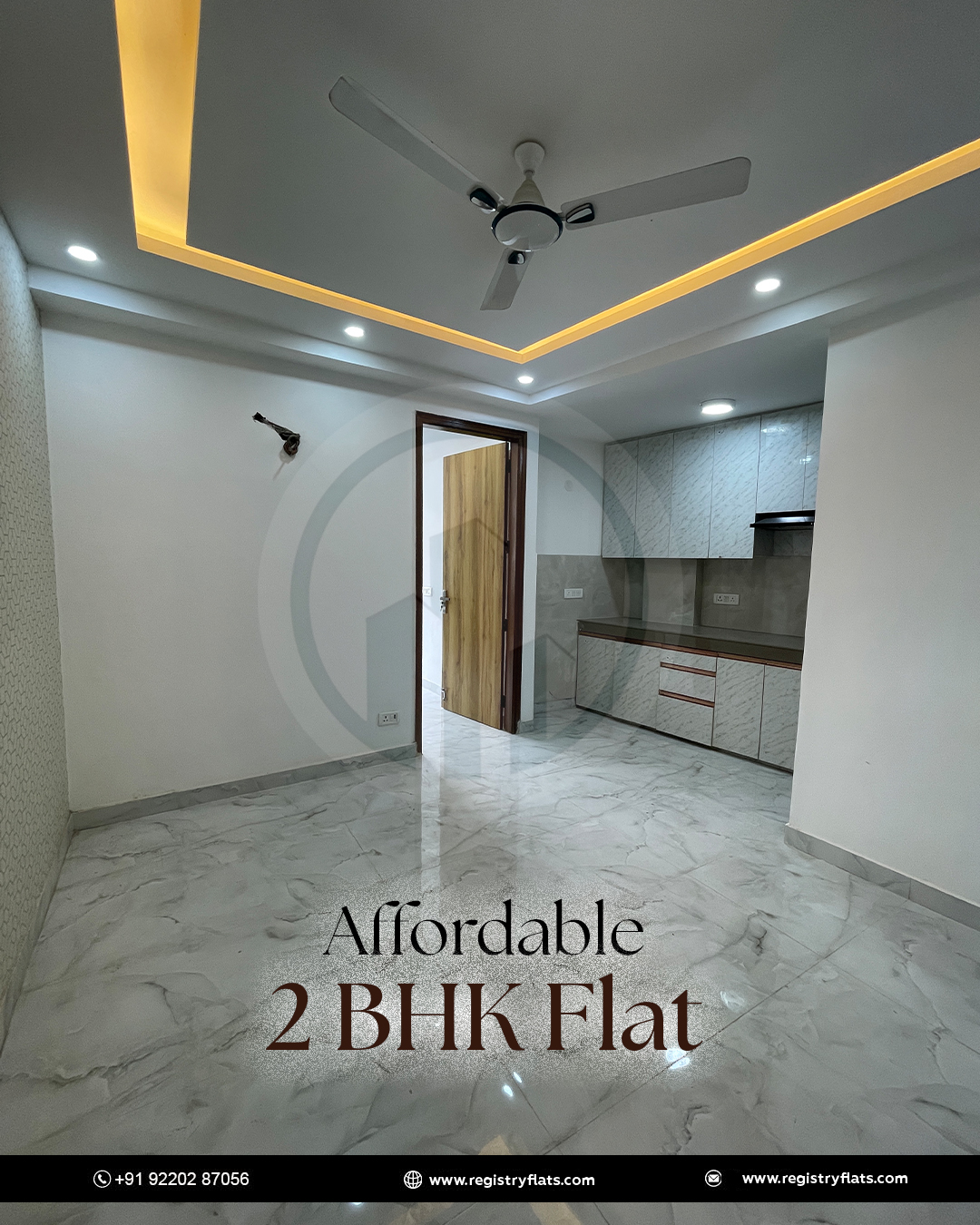 2 bhk flat with loan in south delhi