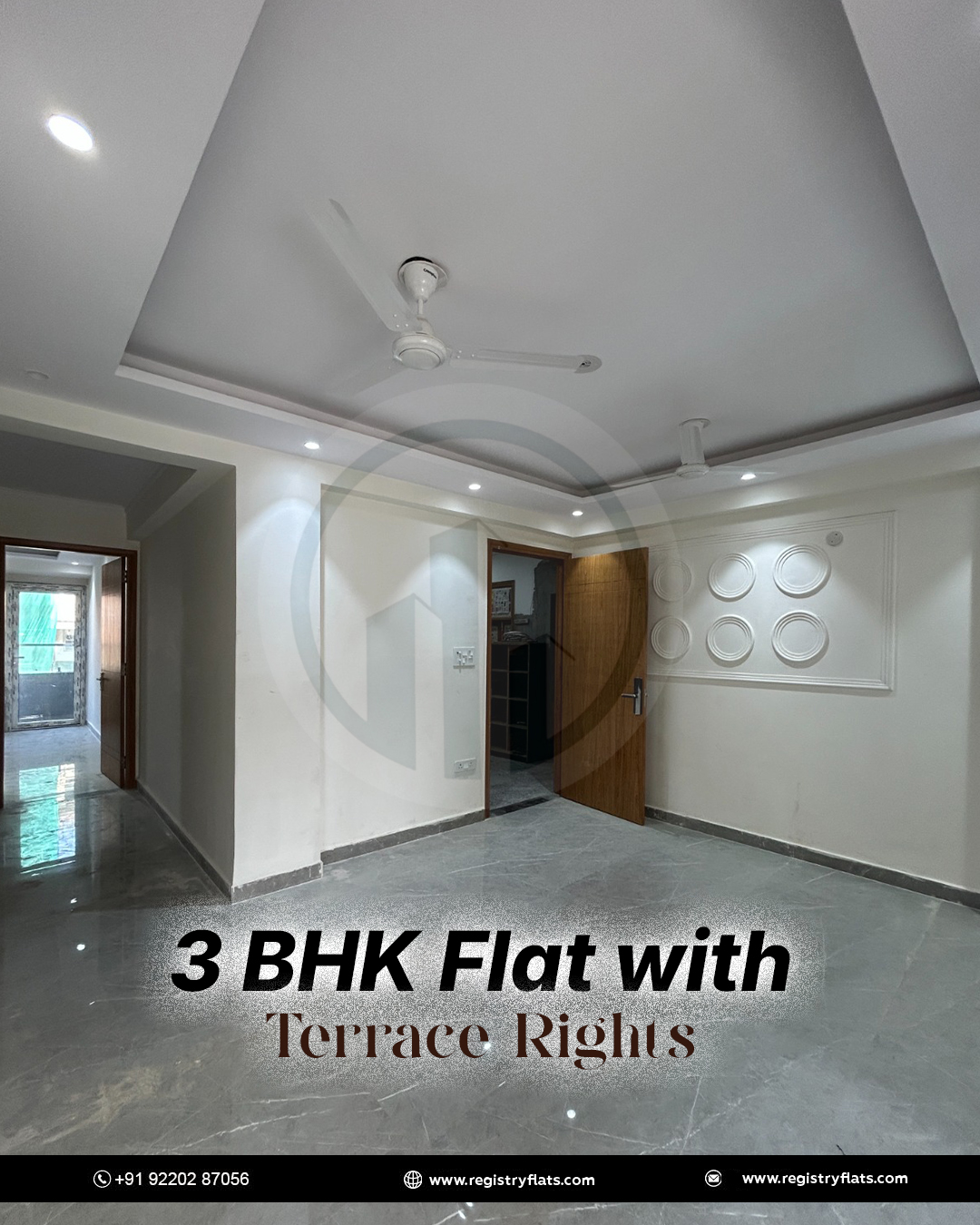 3 bhk flat with terrace in delhi