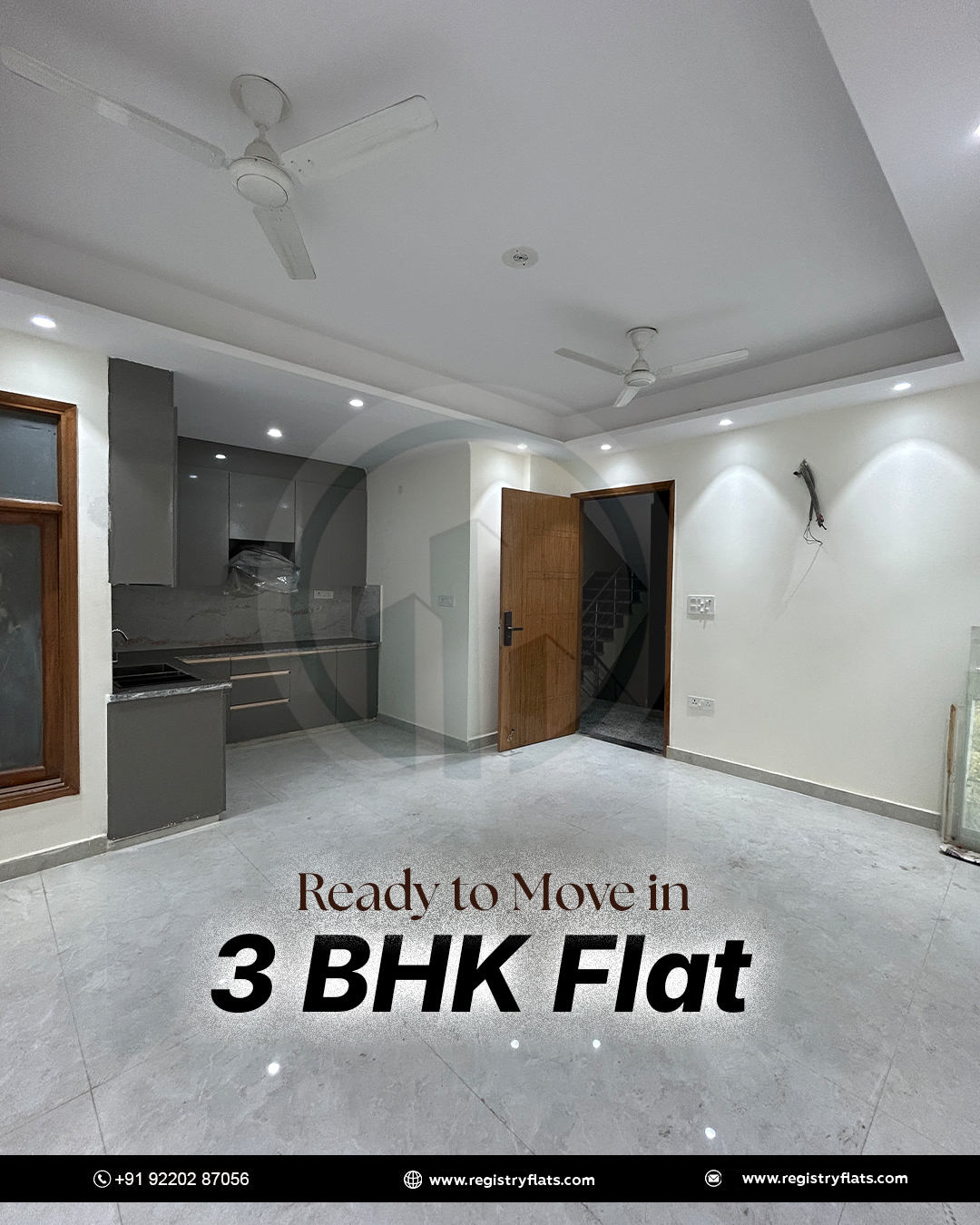 3bhk ready to move in south delhi for sale